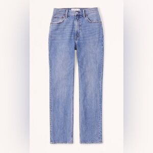 A&F Ultra High Rise Straight Jean (Curve Love)